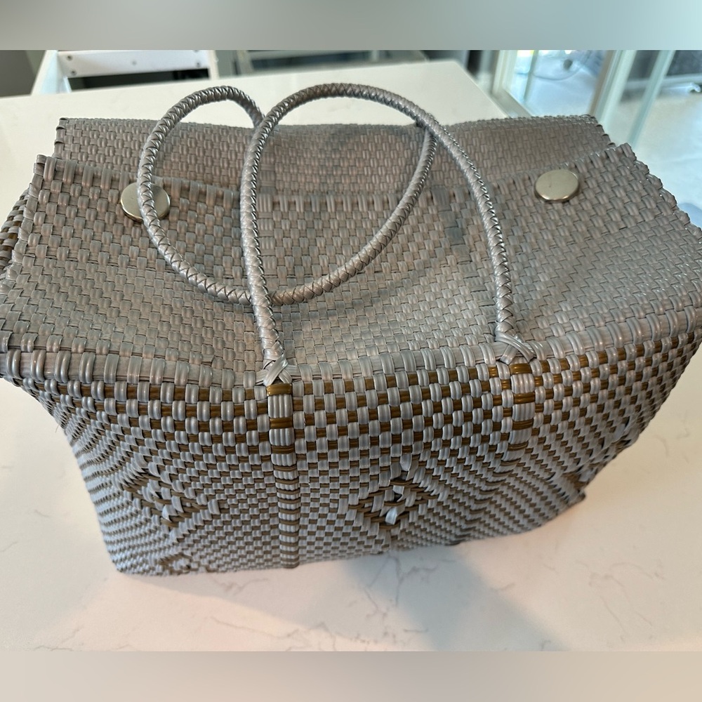 Handmade Mexican Woven Plastic Bag